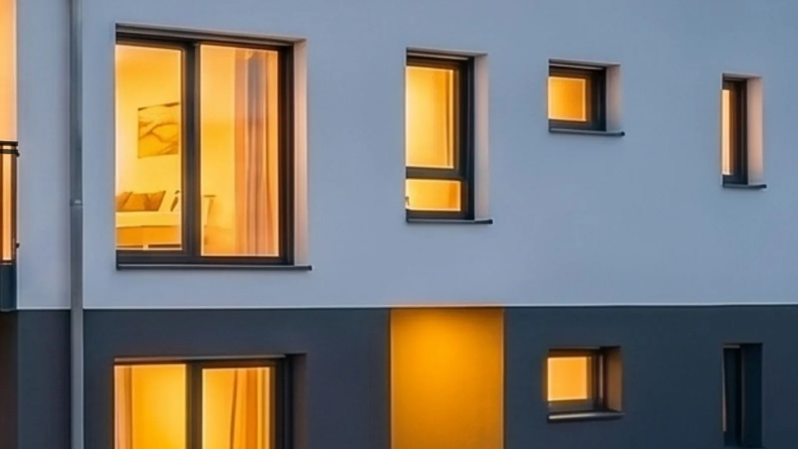 Fenster mit Dreifach-Wärmeschutzverglasung